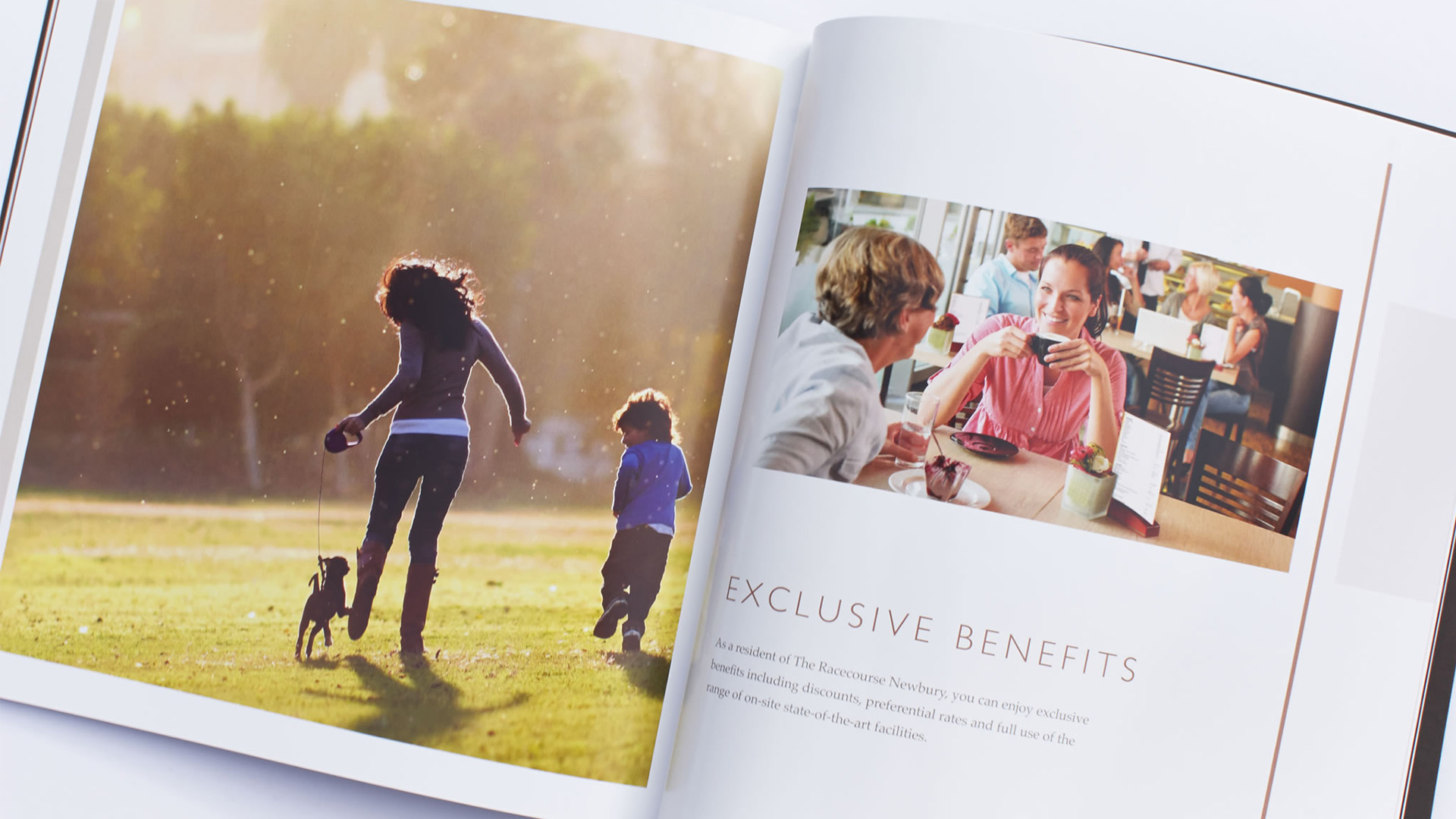a mockup of a brochure for a housing development