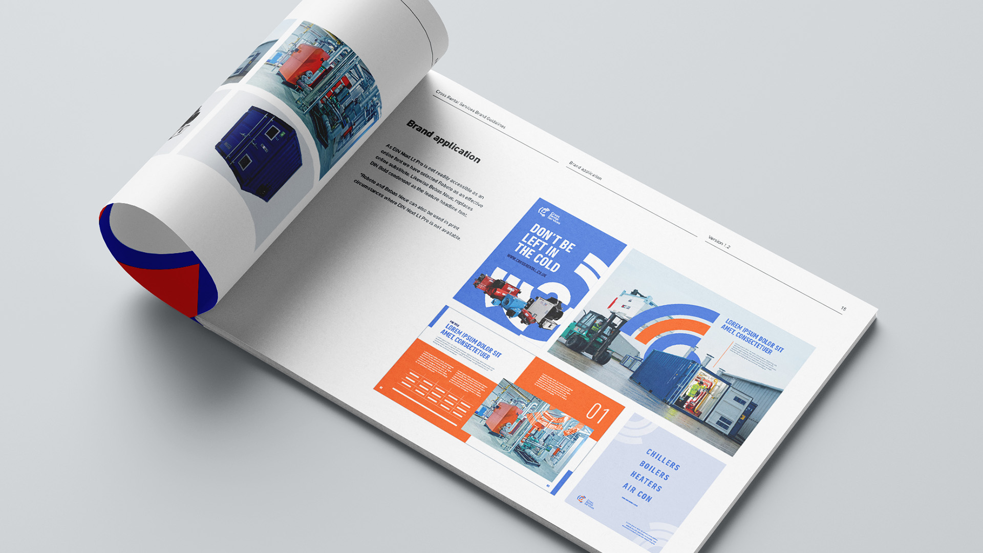 A mockup of a landscape brochure
