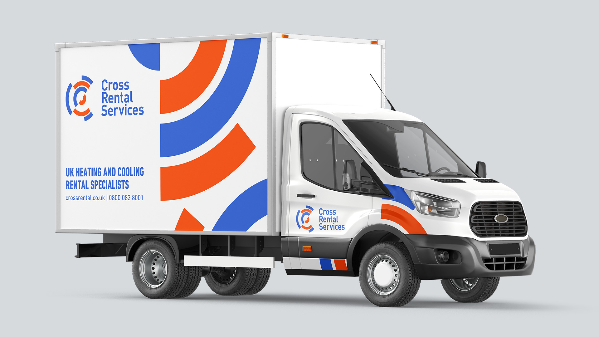 A van mocked up with a clients livery