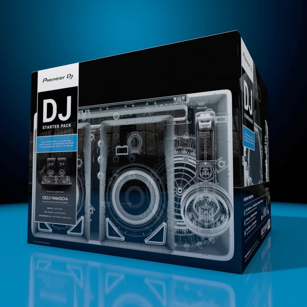 a mockup of some Pioneer DJ packaging