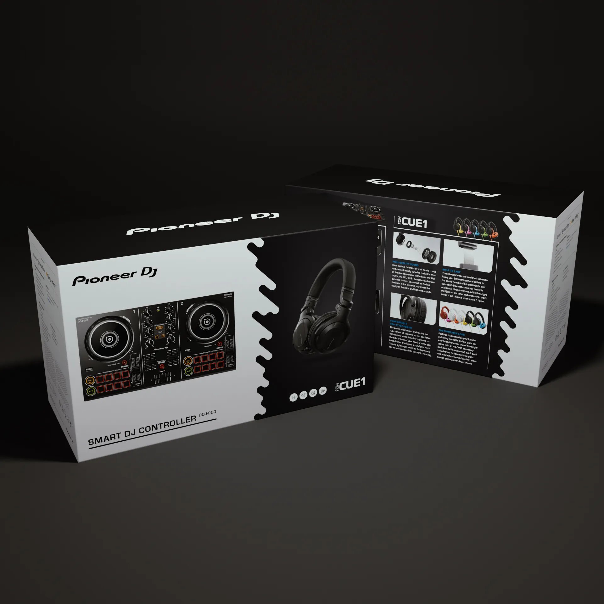 a mockup of some Pioneer DJ packaging
